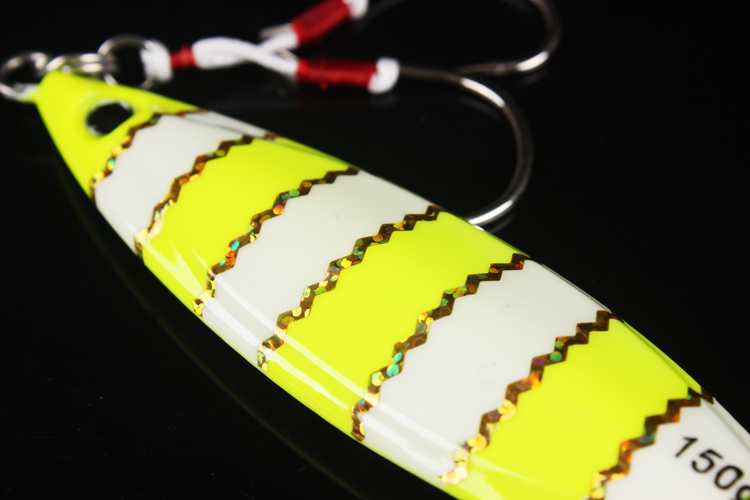 Luminous Laser Lead With Double Hook Slow Rocking Iron Bait