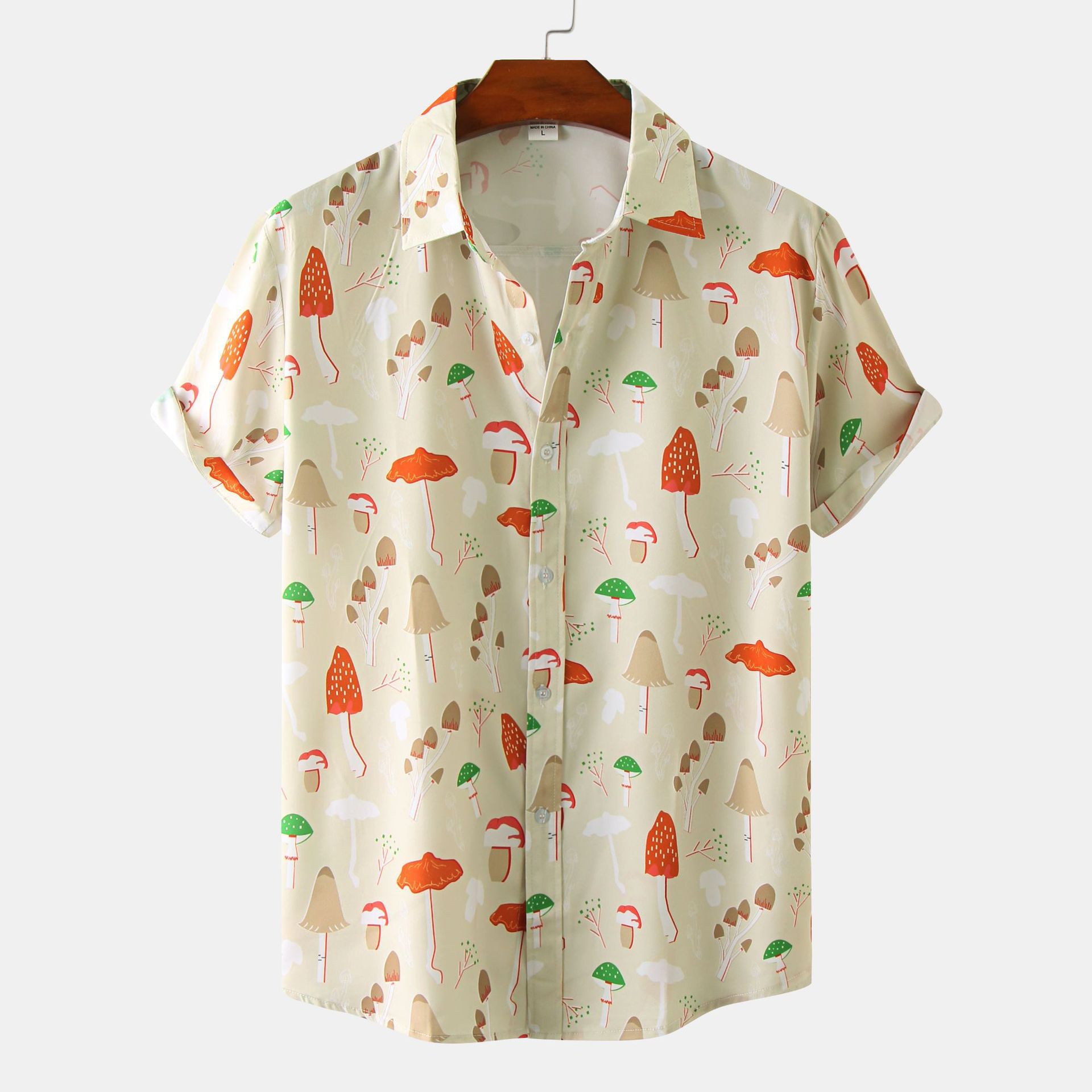 Title 7, Heren casual shirt met korte mouwen en print – ...