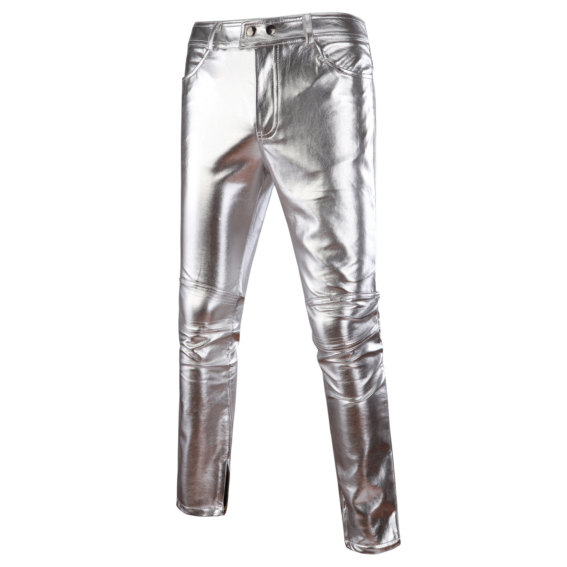 Title 13, Glanzende herenbroek Bronzing kostuum casual broek