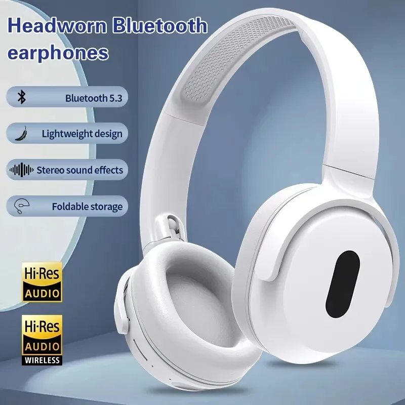 Foldable Wireless Headphones Bluetooth Sports Earphones Hifi Stereo Noise