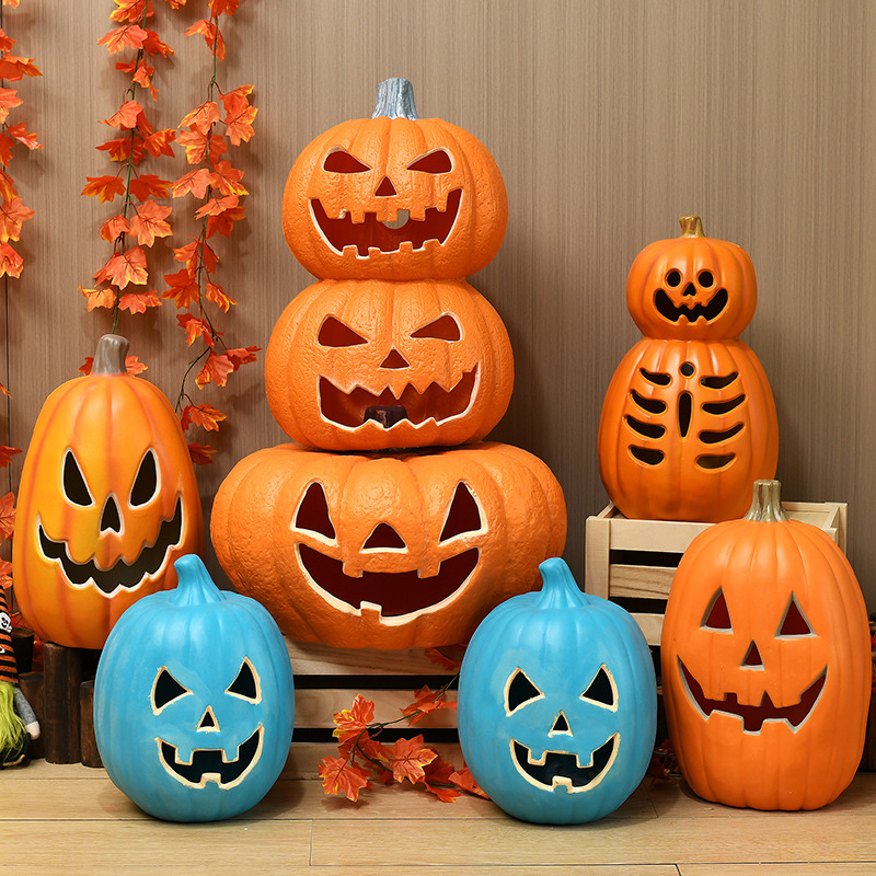 Lampe Citrouille Halloween — Déco Lumineuse PVC 11