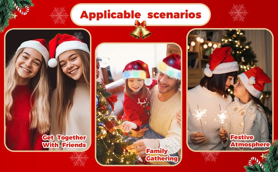 DIY LED Santa Hat - A Creative And Unique Design That Enhances The Festive Atmosphere. A Must-have For Holiday Outfits, A Fun Craft Activity, And A Great Prop For Christmas Party Photos. image 22
