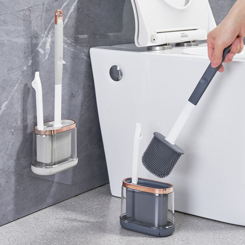 Toilet Brush Household No Dead Angle Mimic Silicone - Image 7