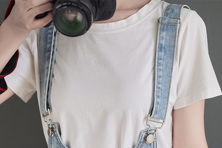 Spring New Light Color Loose Look Thin Flanged Harness Women