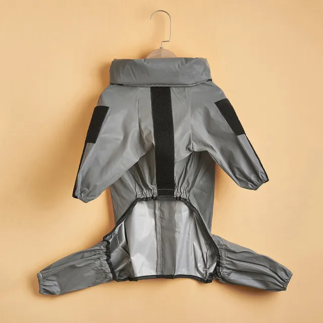 Fashionable Large Dog Summer Sunscreen Stormsuit Silver Grey - Shop at LoveMi