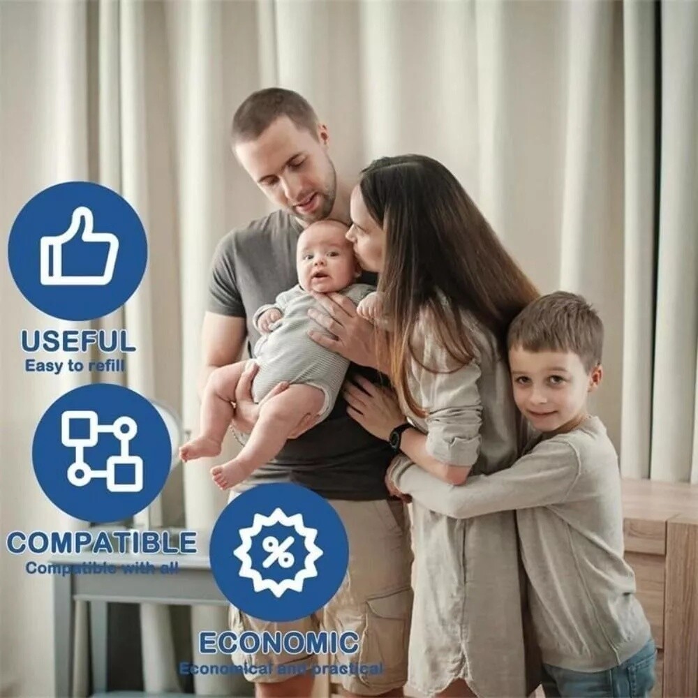 9pcs Disposal Nappy Bin Refills Cassettes For AngelCare,Tommee Tippee & Click