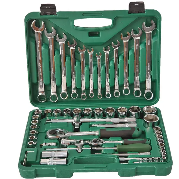 61-Piece Mechanics Tool Set, Socket Tool Set - Including Ratchet Set Metric Driv - Picture 7 of 7
