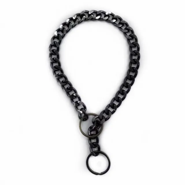 Dog metal big gold chain Black - Shop at LoveMi