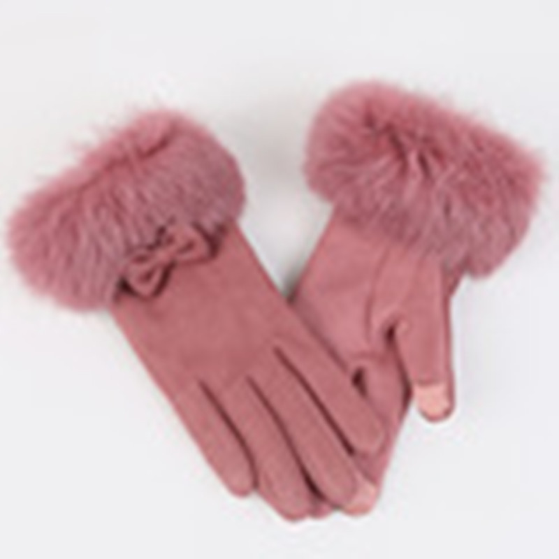 Suede Winter Gloves, picture 7 of 8