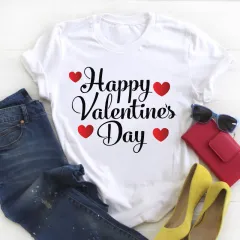 Personalized English Letters Couple Men's And Women's T-shirts - 10 Style - View 1
