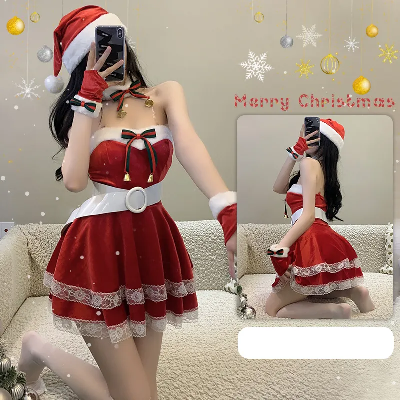 Christmas Women's Dress Stage Anchor Costume - Christmas Dress