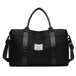 Travel Duffel Bags Sports Fitness Gym Tote Bag Women Weekender Overnight Bag Black - Shop at LoveMi