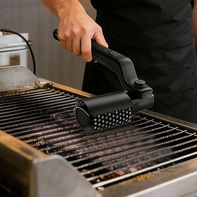 Electric Grill Cleaning Brush Rotary BBQ Cleaner Tool 3-Speed 2600mAh Cordless — image 5