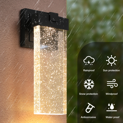 Outdoor Waterproof Transparent LED Crystal Wall Light Supports Many Types Of Bulb-2 Packs With Light Sensitivity Unavailable Platforms- Temu Outdoor Waterproof Transparent LED Crystal Wall Light Supports Many Types Of Bulb-2 Packs With Light Sensitivity Unavailable Platforms- Temu