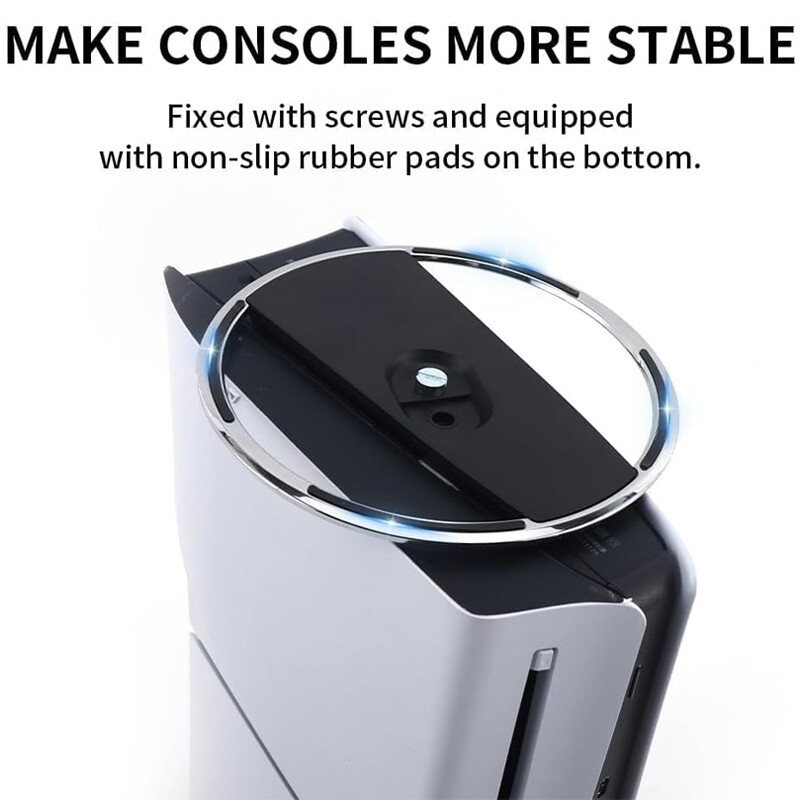 Vertical Stand For PS5 Slim Disc & Digital Console Anti-Slip Base — image 9