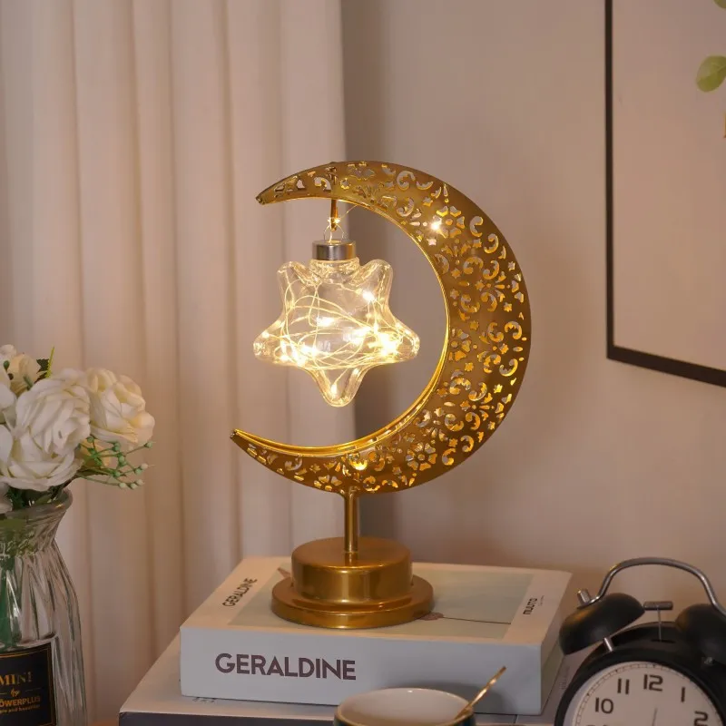 LED Modeling Lamp Creative Personality Iron Moon – image 5