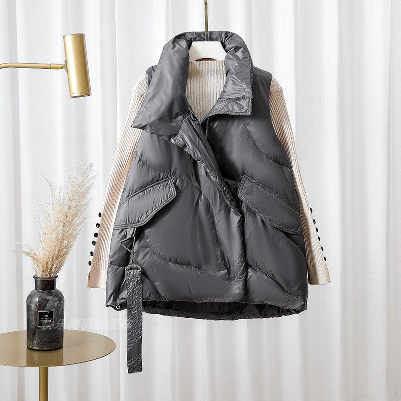 Loose And Enlarged Solid Color Outer Vest Jacket