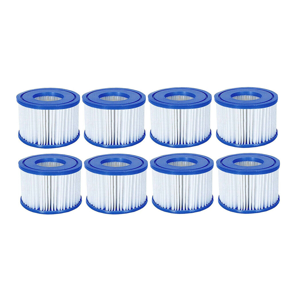 8x New Lazy Lay-Z-Spa Pool Filters 58323 VI Cartridge Hot Tub Spa Swimming Pool 6