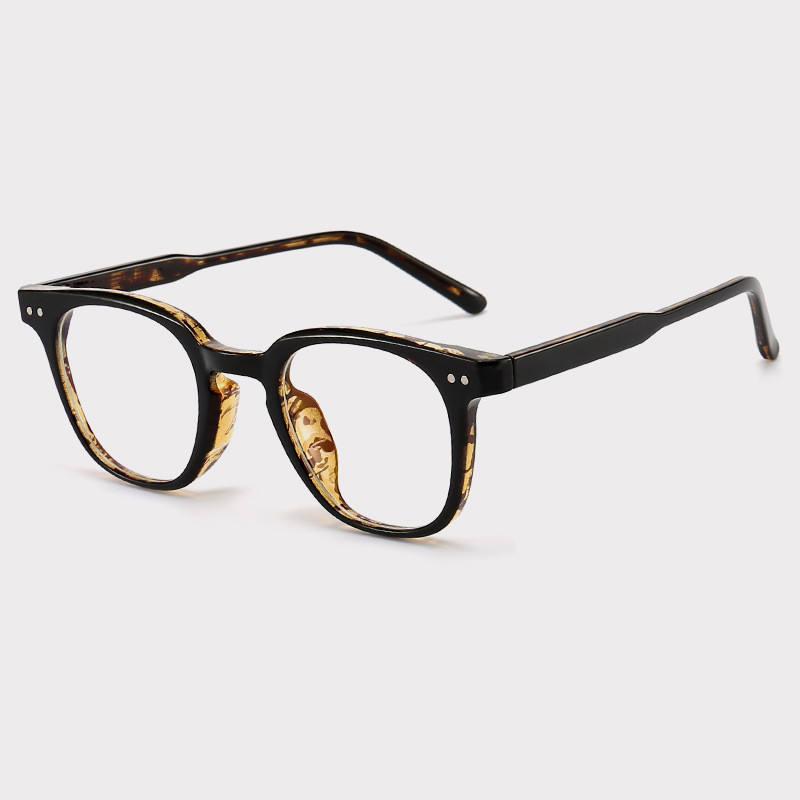 Bright black leopard frame C4