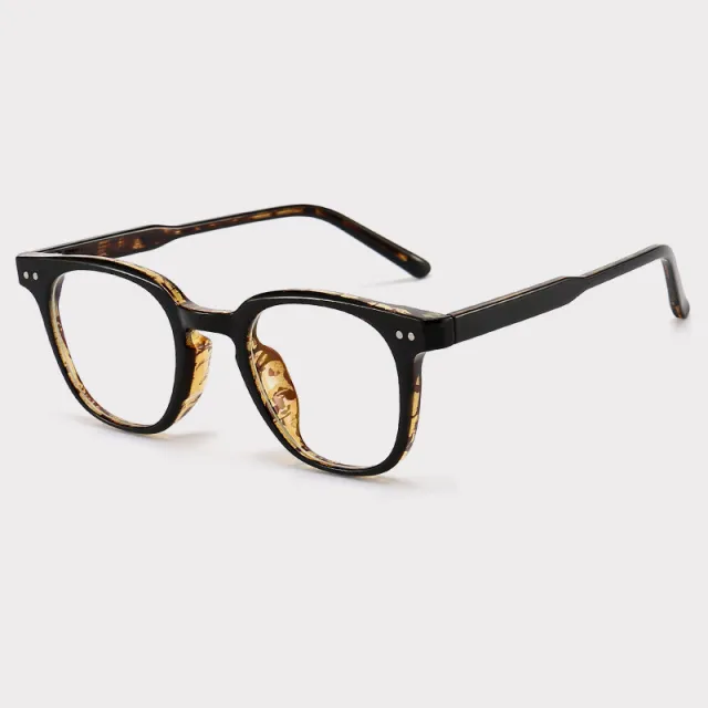 New GM Black Frame Women's Anti Blue Light Large Frame Glasses Leopard - Shop at LoveMi