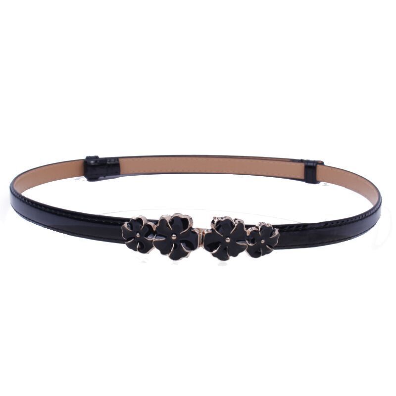 Title 9, Single-circle Flower Alloy Buckle Belt