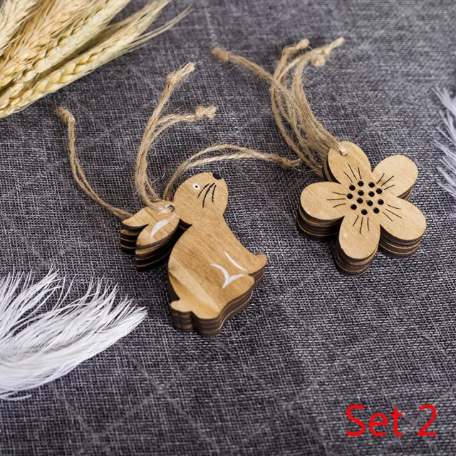 Easter Wooden Decorative Pendant Decorations - Shop at LoveMi