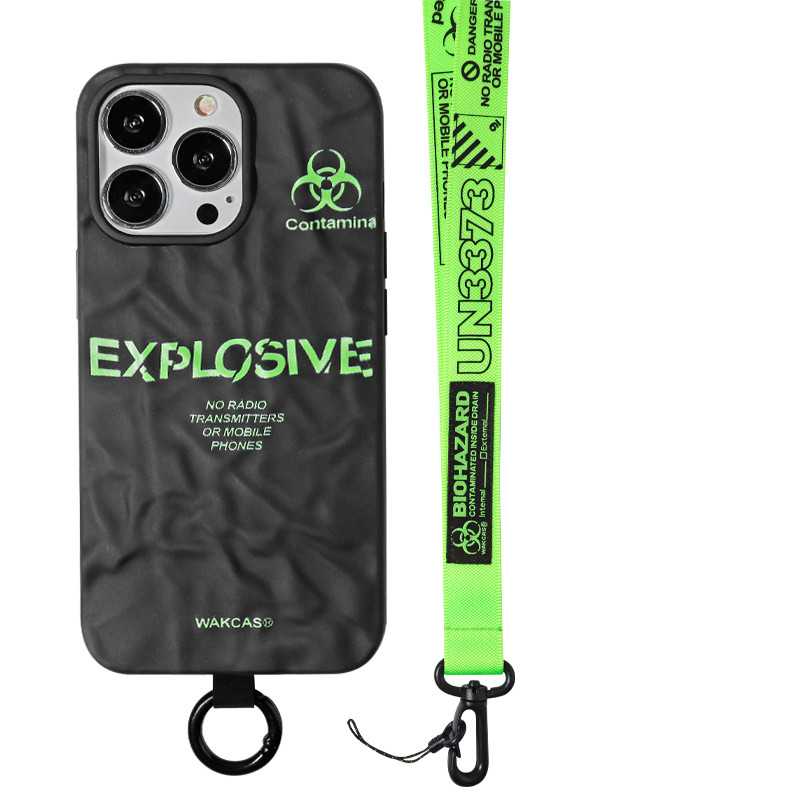 Black shell and long lanyard