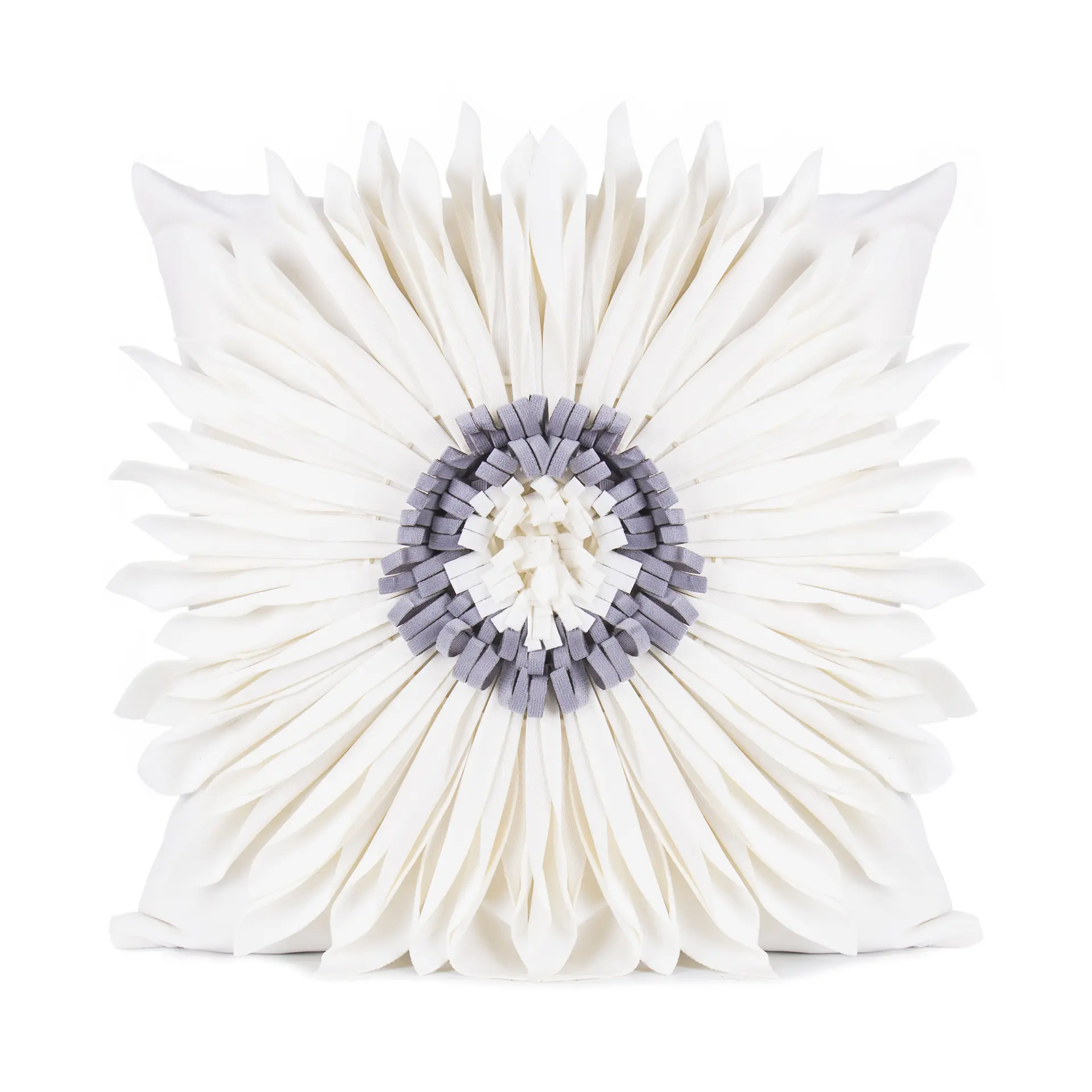 Fashion Modern Style White Throw Pillows Velvet