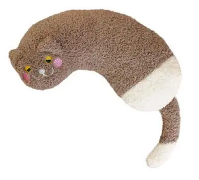 Sleeping Companion Cat Sleeping Cat Mat Sansheng Meow Pillow Brown Cat Pillow - Shop at LoveMi