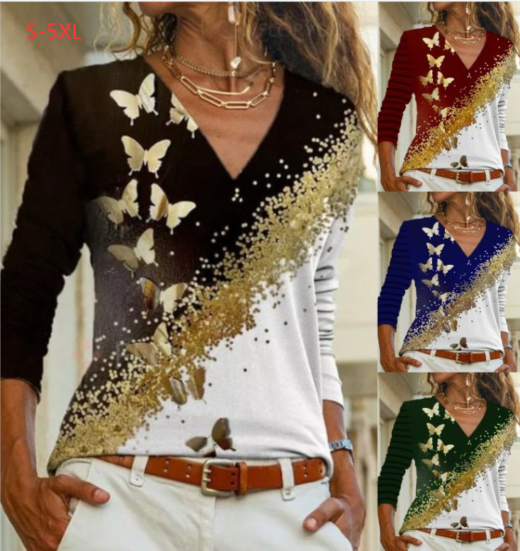 Ladies Personality Casual Print Trend T-Shirt