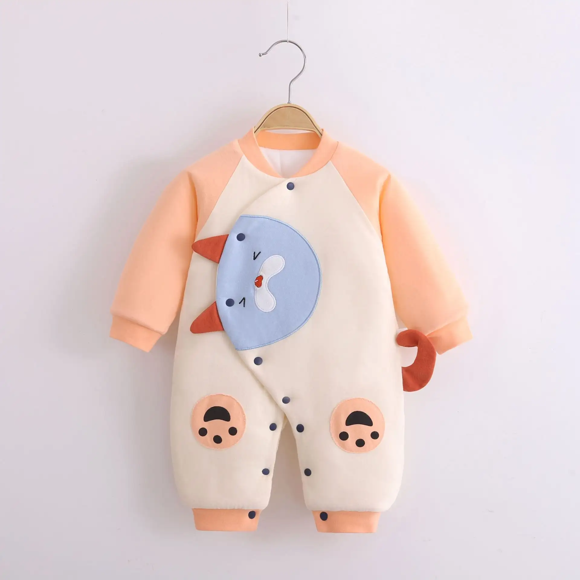Autumn And Winter New 0-12 Months Cotton Bodysuit