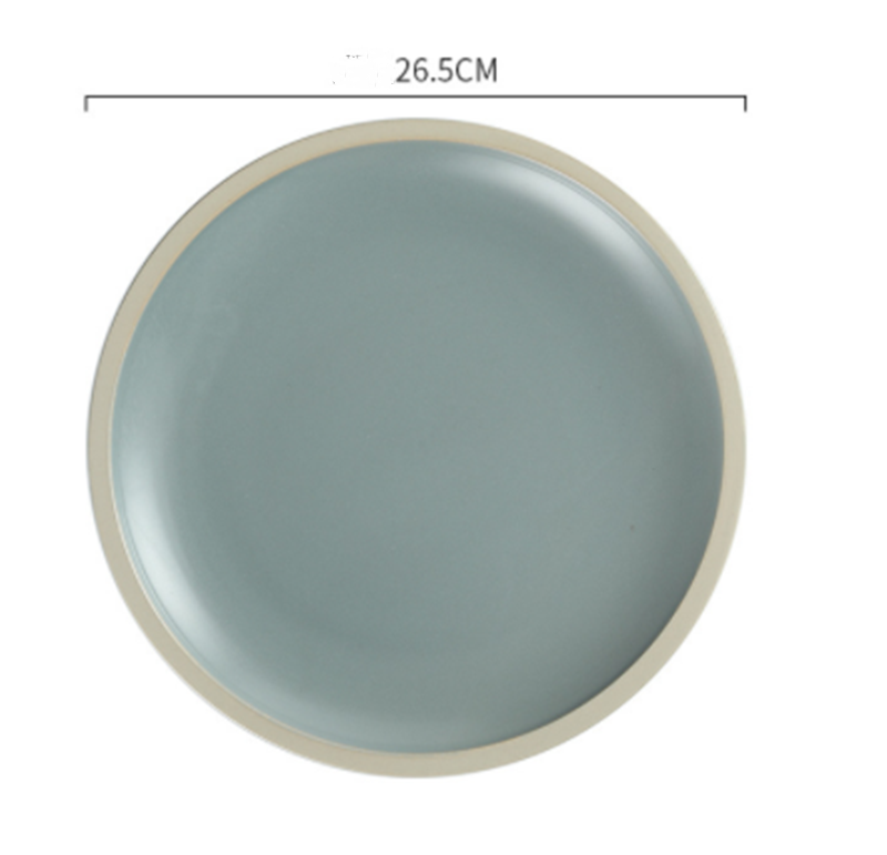 Title 9, Morandi Ceramic Matte Western Dinner Plate Hous...