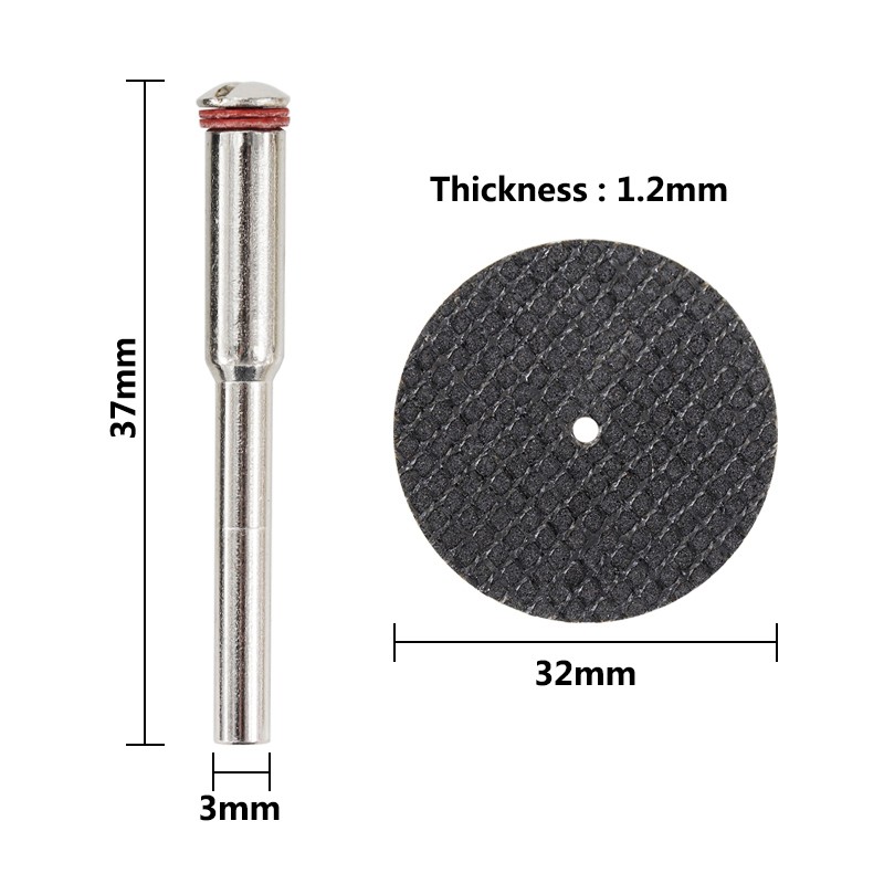 54Pcs Mini Cut Off Wheel Resin Cutting Disc Set For Rotary Tool Mandrel — image 6