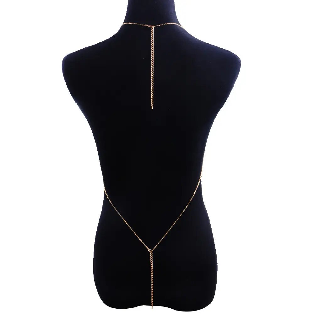 Simple Cross Body Chain Chest Chain