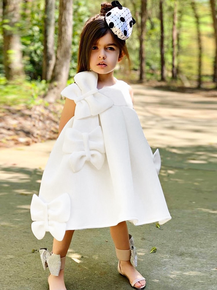 Korean Version Of The White Sundress Girl Cute Baby Fashion