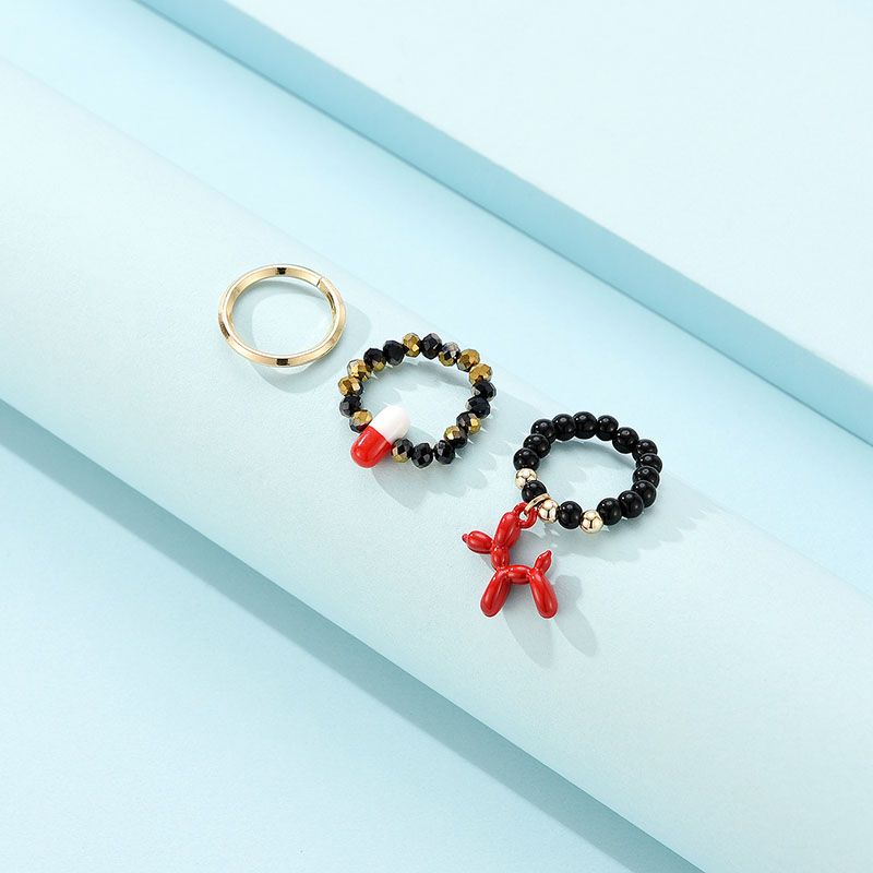 Personalized Solid Color Dual-use Short Ring