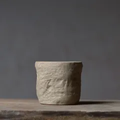 One Pot And Two Cups Of Rock Clay Stoneware Handmade Ceramics - Cup - View 1