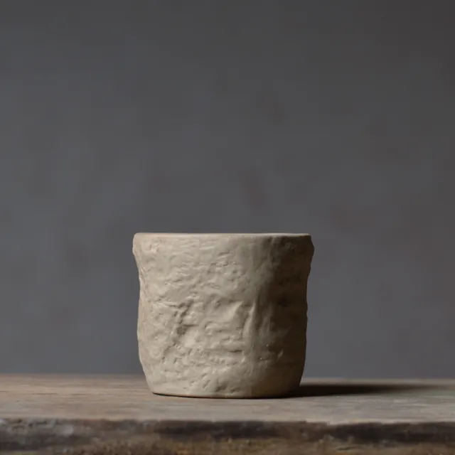 One Pot And Two Cups Of Rock Clay Stoneware Handmade Ceramics Cup - Shop at LoveMi