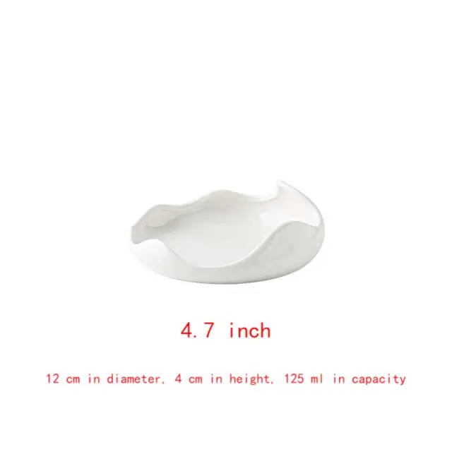Dish Corrugated Dish Shaped Roast Duck Dish White - Shop at LoveMi