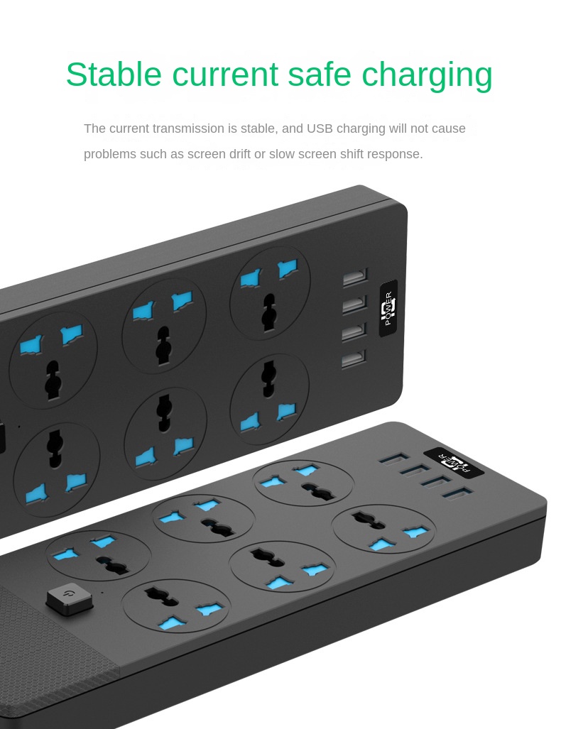 Title 2, 2024New T12 Power Strip Multifunctional High Po...