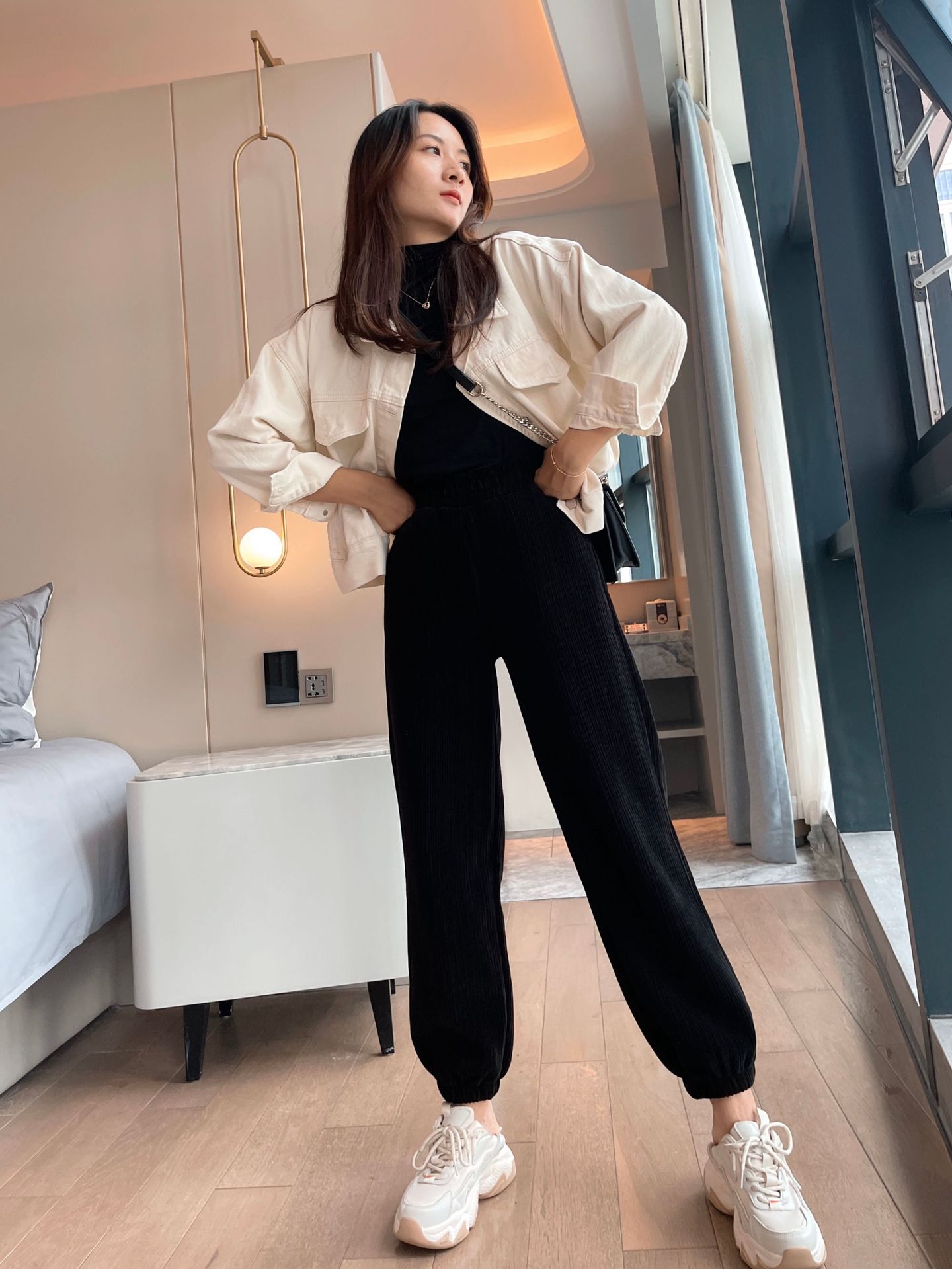 Fashion Women's Thick Warm Casual Trousers Black - Shop at LoveMi
