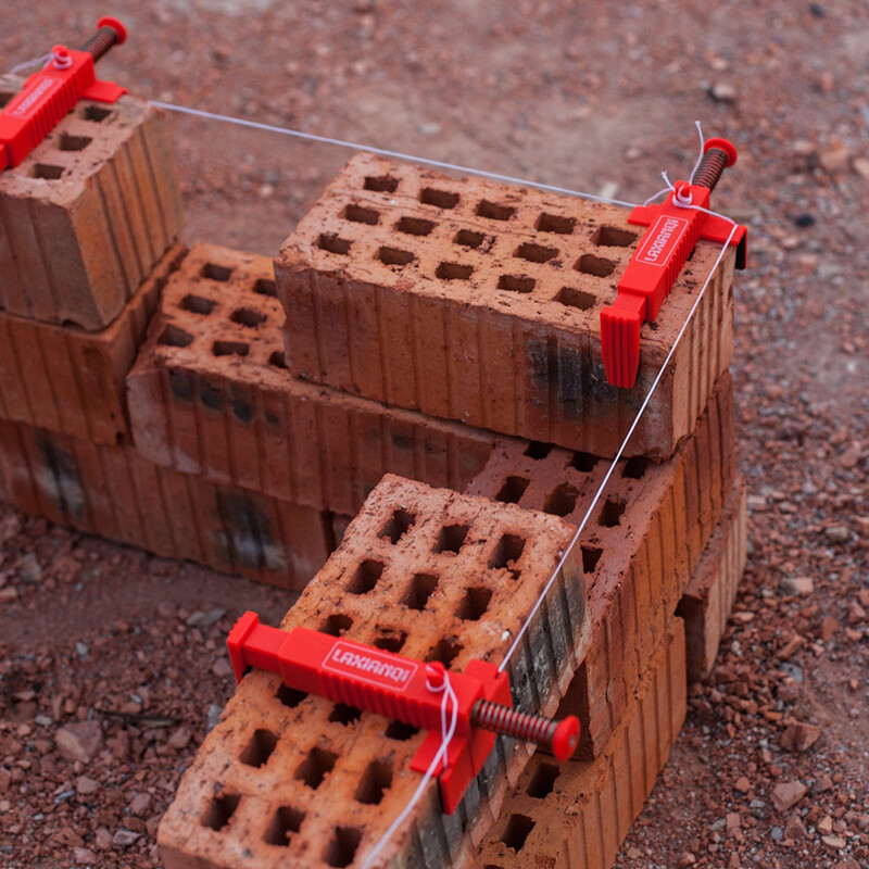 4Pcs Brick Liner Clamps Runner Wire Drawer Bricklaying Fixer Tool For Building 6