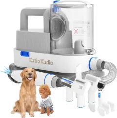 Pet Grooming Kit, 5 In 1 Dog Grooming Kit With 2 Suction Mode, Low Noise Dog Hair Remover, Dog Vacuums For Hair Cleaning For Shedding Small, Medium... - View 1