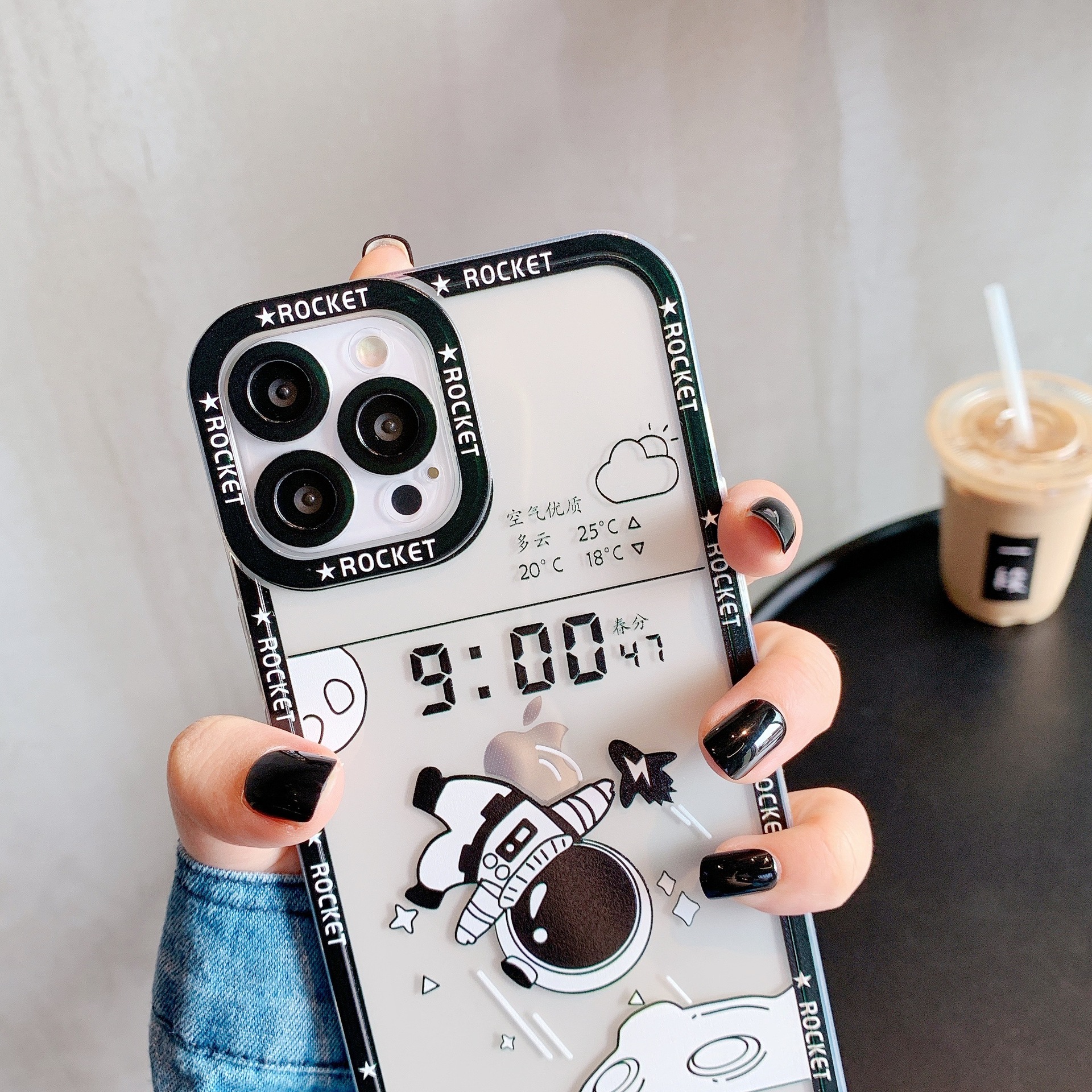 Angel Eyes Astronaut Phone Case Fine Hole Soft - Image 5