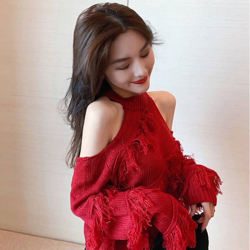 Women's Slim All Match French Retro Shirt Sweater