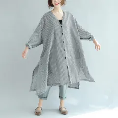 Black And White Plaid Roll Cropped Sleeve Dress Cardigan - Black And White Plaid - View 1