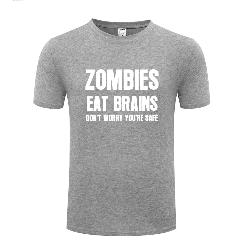 Title 2, Heren T-shirt Zombies Eat Brains Dont Worry Yo...