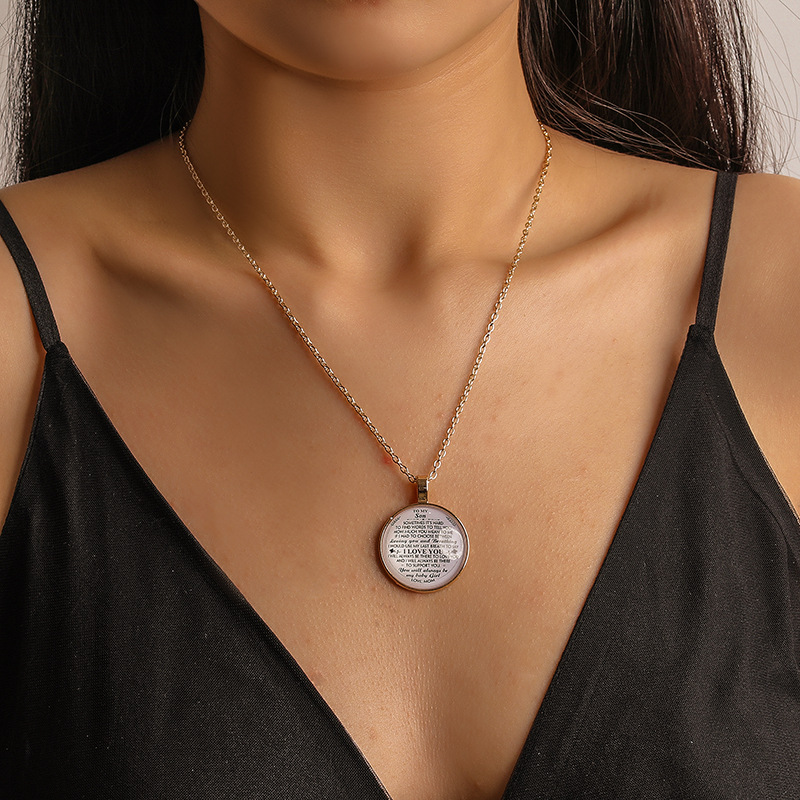 Child Family Necklace Personality Letter Necklace