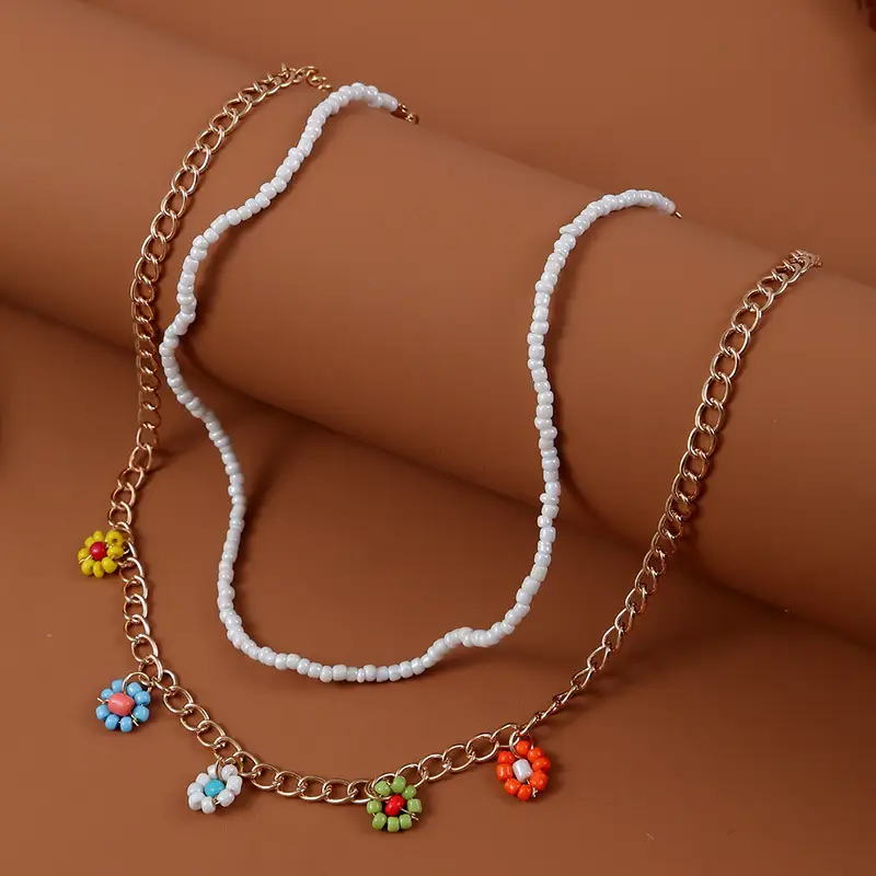 Fashion Personality Bohemian Hand Woven Rice Bead Bracelet