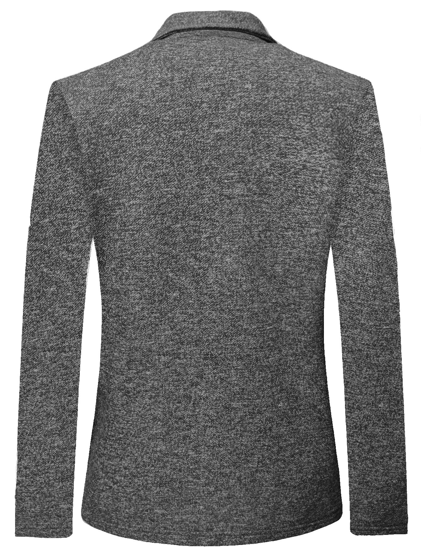 Plus Size Men's Thin Elastic Knitted Suit